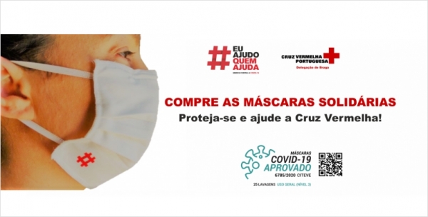 Cruz Vermelha de Braga vende máscaras certificadas